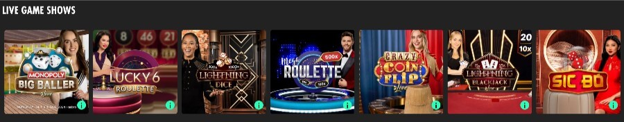 Game Show hos Bet365