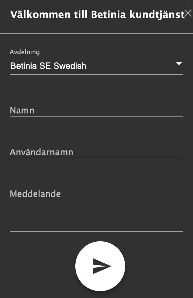 Betinia livechatt.