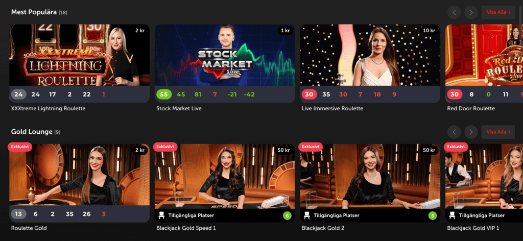 Betsafe - Live Casino