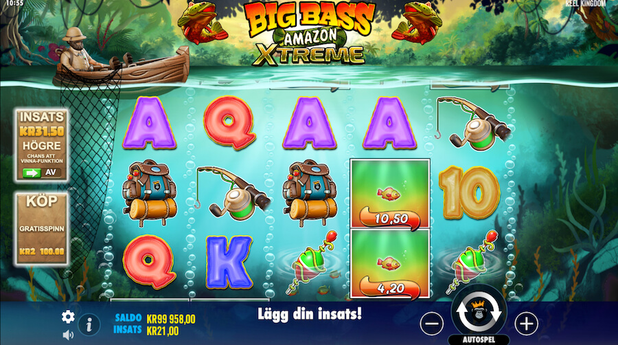 Big Bass Amazon Xtreme spelplan