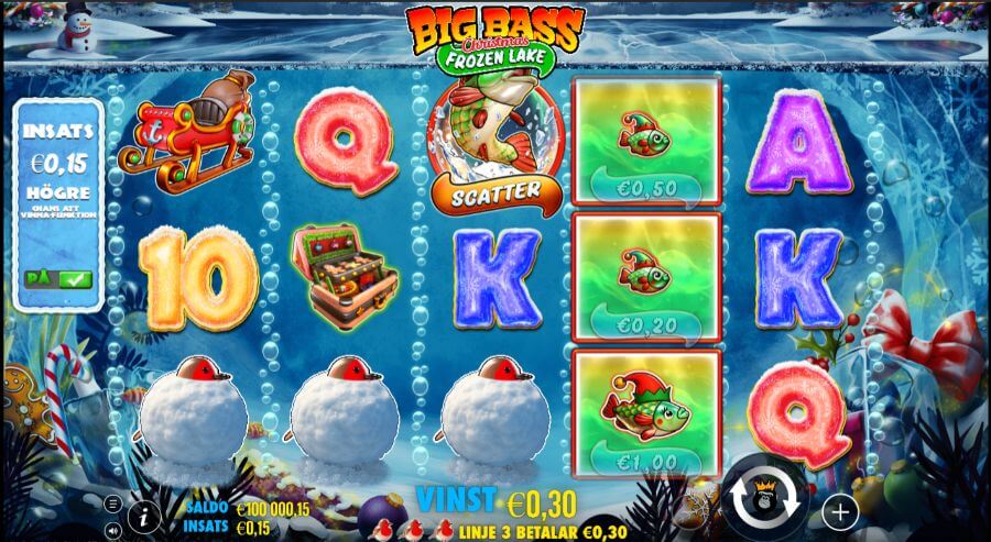 Big Bass Christmas Frozen Lake huvudspel