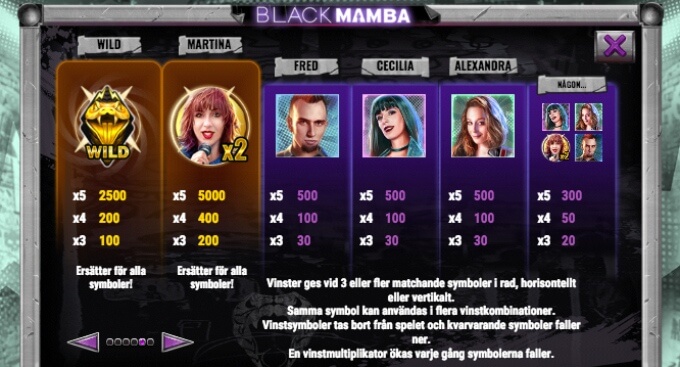 Black Mamba Slot Bonus