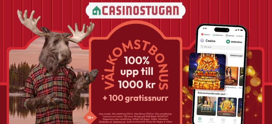 Casinostugan välkomstbonus