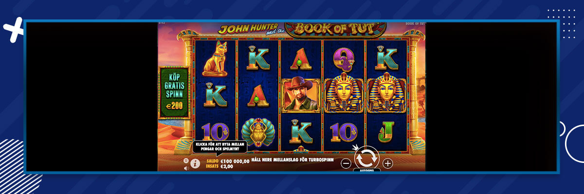 John Hunter and the Book of Tut Slot Bonus