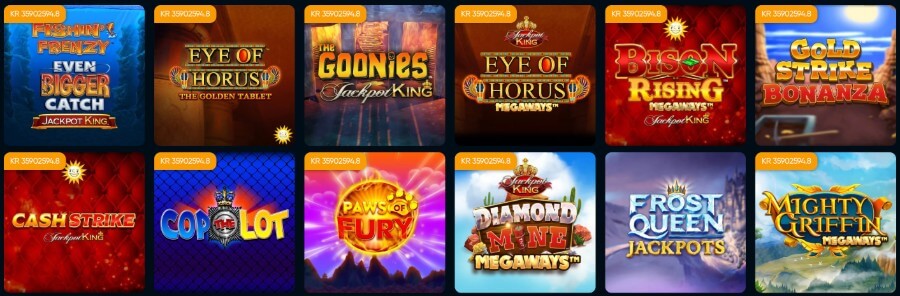 Jackpottar hos Casino and Friends