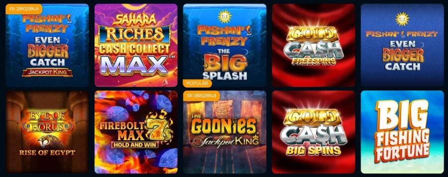 Slots hos Casino and Friends