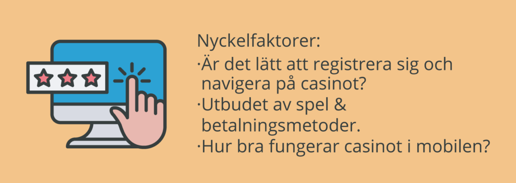 Hur påverkar användbarheten vårt casinobetyg?