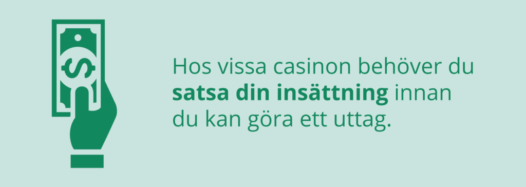 Casino bonus med eller utan omsättningskrav skillnad