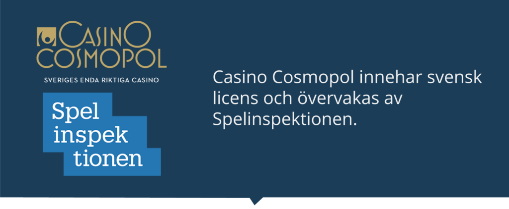 Casino Cosmopol med svensk licens