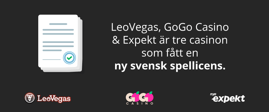 Svenska casinon med ny licens