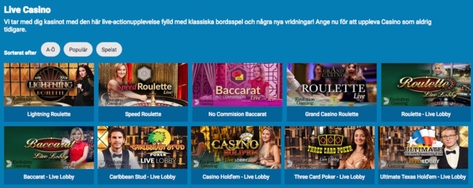 Casonic Casino Live
