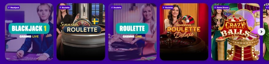 Casumo Live Casino