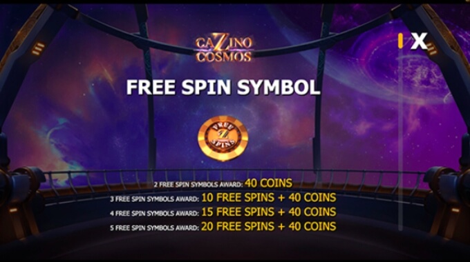 Cazino Cosmos Free Spins