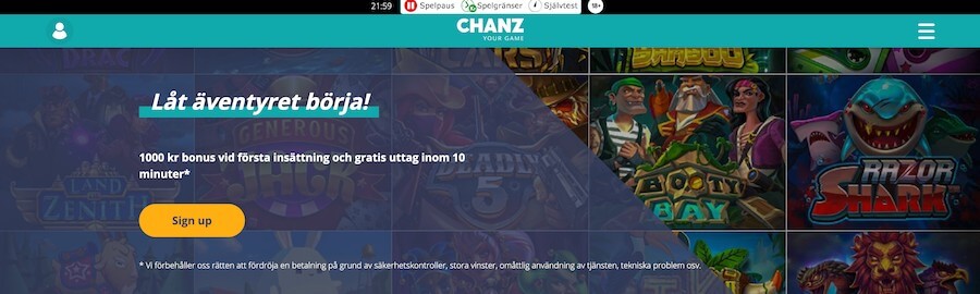 Chanz inloggning