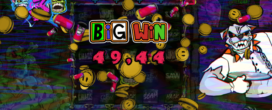 Storvinst på Chaos Crew 3 slot