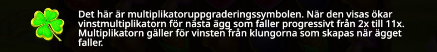 Multiplikatorssymbol från Chicken Drop.