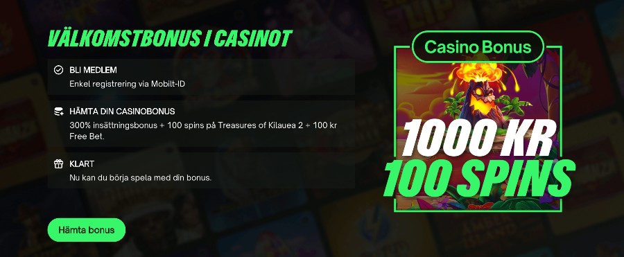 ComeOn bonus