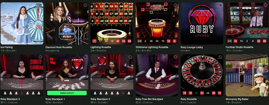 ComeOn Live Casino