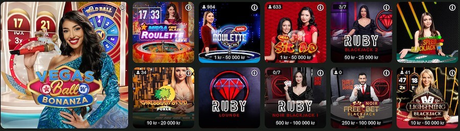 ComeOn Live Casino