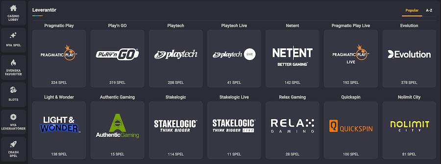 Coolbet speltillverkare