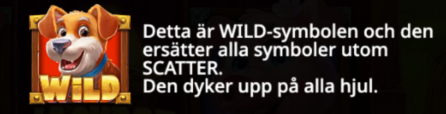 Wildsymbol i form av en hund från Country Farming.