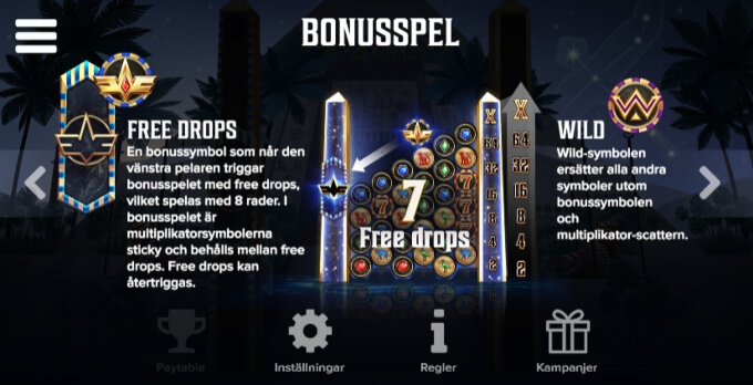 Cygnus Slot Bonus Free Spins