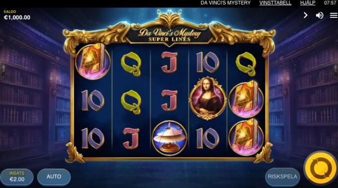 Da Vincis Mystery Slot Bonus Game