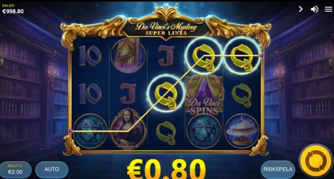 Da Vincis Mystery Slot Bonus Vinst