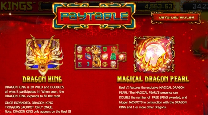 Dragon Kings Slot Bonus