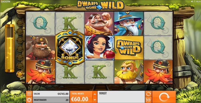 Dwarfs Gone Wild slot Bonus