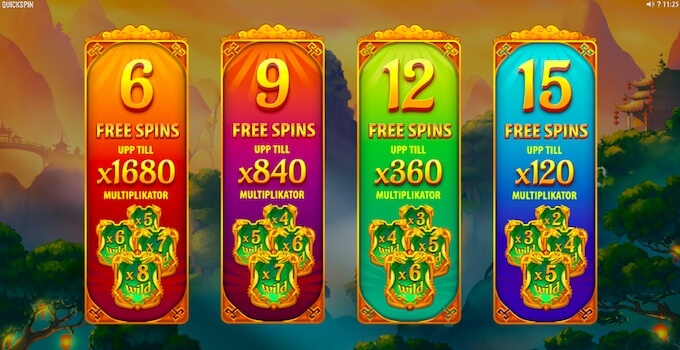 Eastern Emeralds Free Spins