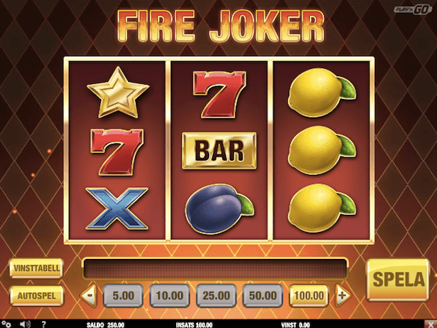 Fire Joker Bonus Fire Joker Bonus