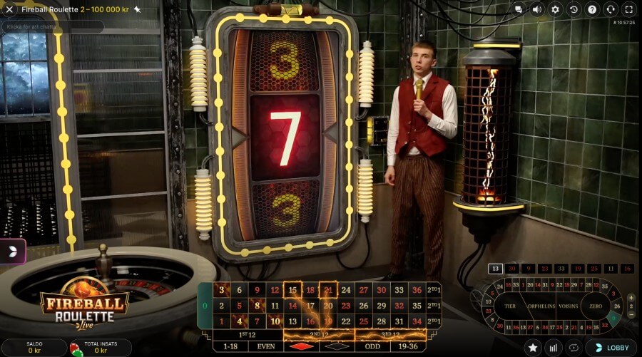 Fireball Roulette bonushjul