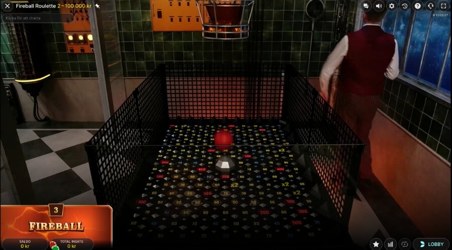 Bonusläget i Fireball Roulette