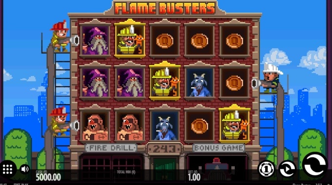 Flame Busters Slot Bonus Game