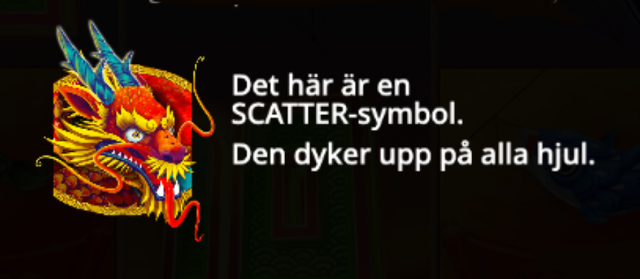 Scattersymbol från Floating Dragon.