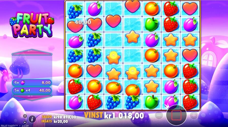 Fruit Party slot - free spins-läge