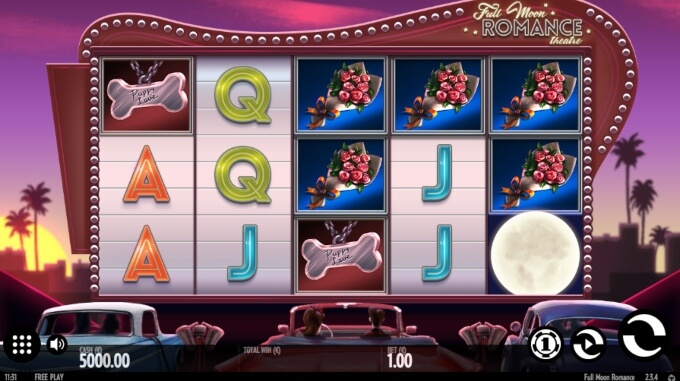 Full Moon Romance Slot Bonus Game