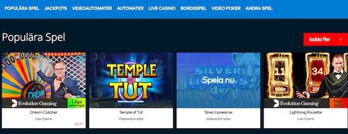 Fun Casino spelutbud