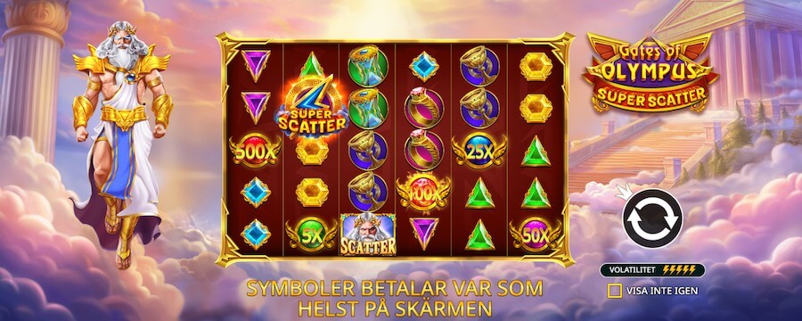 Hur Gates of Olympus Super Scatter betalar ut vinster