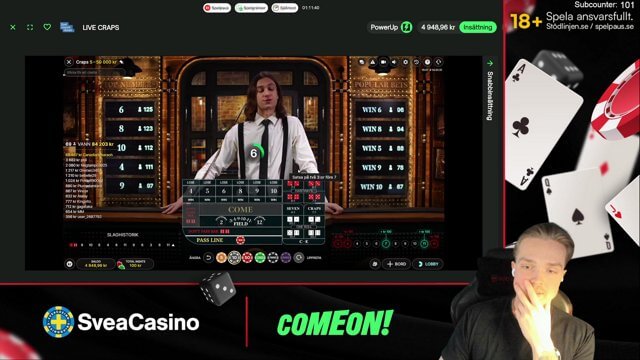 18+ SVEACASINO - ÄNTLIGEN söndag!
