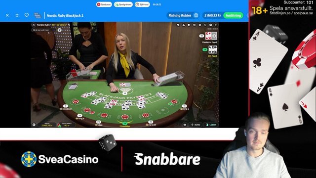 18+ SVEACASINO - Måndag? Stream? Hello?