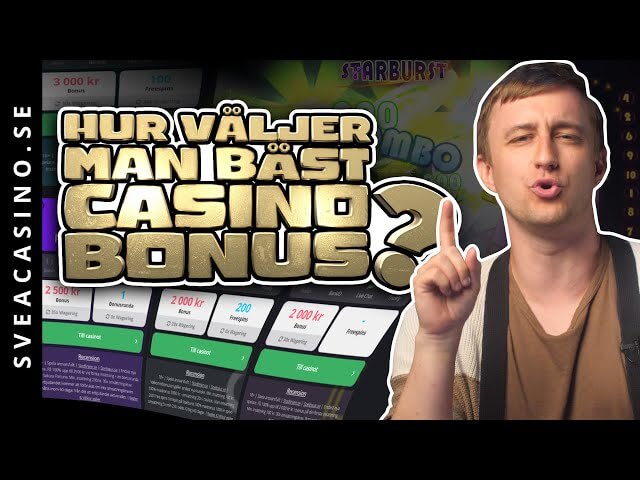 Så väljer du rätt casino bonus