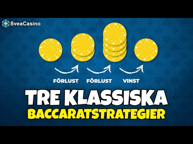 Tre klassiska baccaratstrategier!