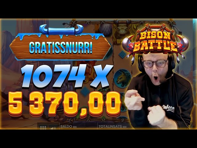 1074x BIG WIN Bison Battle!!!