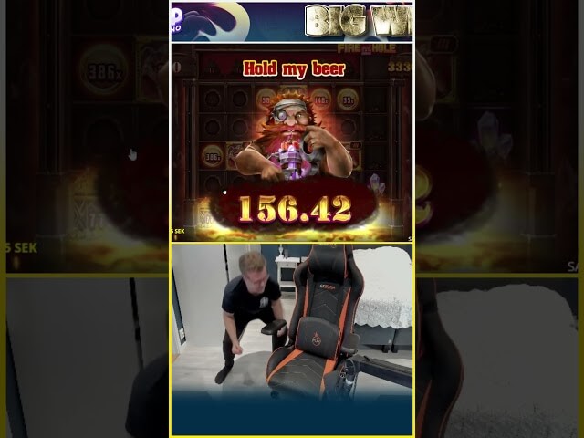 När WerreN slår vinstrekord flyger stolen! 🤩💪 #bigwin #slots @sveacasino_se