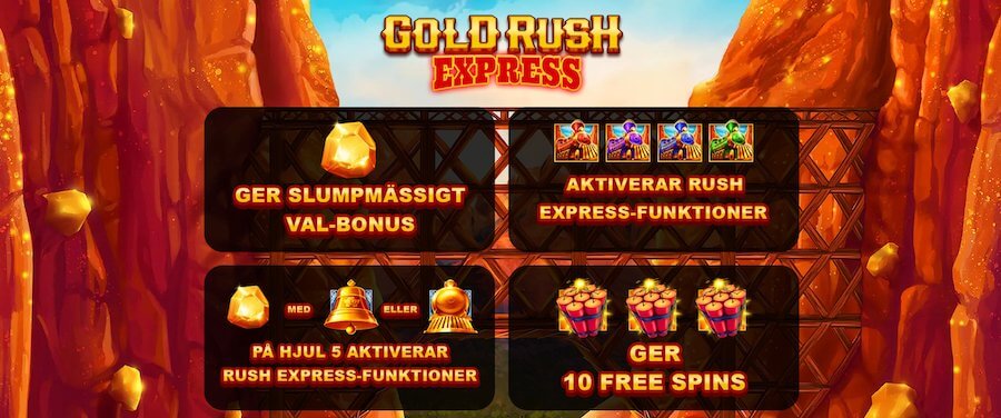 Rush Rush Express funktioner