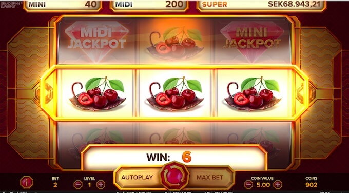 Grand Spinn slot körsbär cherry