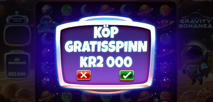 Gravity Bonanza free spins