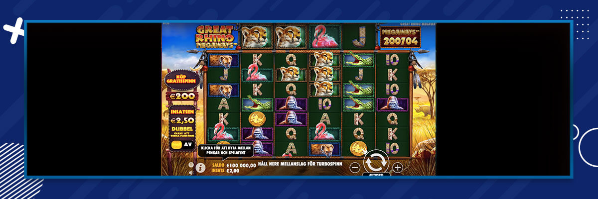 Great Rhino Megaways Slot Bonus